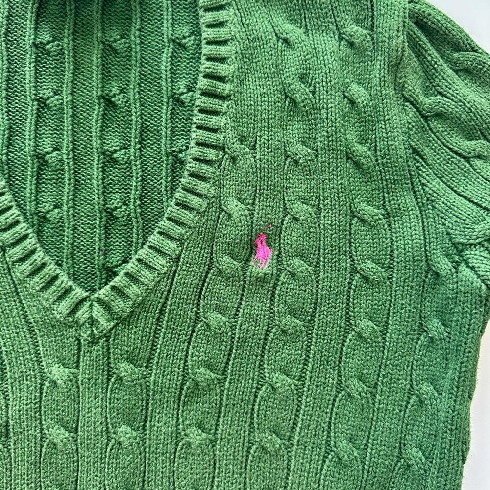 Polo Ralph Lauren Green Sweater M - Picture 3 of 4